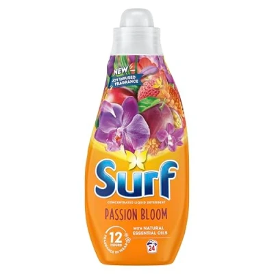 Image of Surf Passion Bloom Laundry Washing with a joy infused fragrance &amp; natural essential oils lasting up to 12 hours in wear Liquid Detergent for brilliantly clean results 24 washes