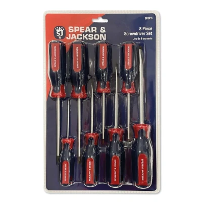 Image of Spear &amp; Jackson SD8PS 8 Piece Screwdriver Set