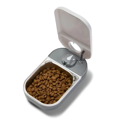 Image of Closer Pets C100 One Meal Automatic Pet Feeder For Cats And Small Dogs With Stainless Steel Bowl Insert