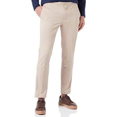 Image of Hackett London Men&#039;s Perfect Tencel Chino Pants, Tan, 31W / 34L