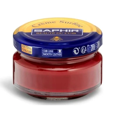 Image of Saphir Cream Surfine Shoe Polish Black (86) CAMPARI