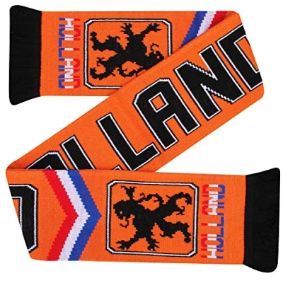 Image of GIFTS 4 ALL New HUP Holland Football Fans Souvenir Scarf, Netherlands Euros Match Day Scarf