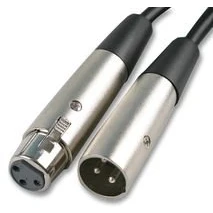 Image of Aptii XLR FEMALE TO MALE LEAD microphone mic patch cable 2m