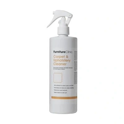 Image of Furniture Clinic Carpet &amp; Upholstery Cleaner Spray Solution for All Fabrics, Textiles Carpets Stain Remover Natural Plant Based Safe to Use On Silk Wool 500ml