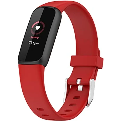 Image of Shieranlee Watch Band Compatible with Fitbit Luxe Activity Tracker Replacement Silicone Strap,large size