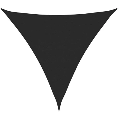 Image of vidaXL Sunshade Sail 160 g/m² Black 5x5x5 m HDPE