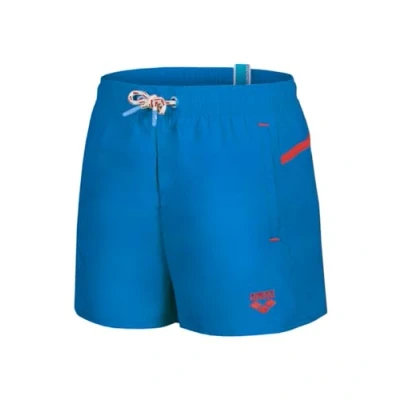 Image of Arena Boys Boy&#039;s Pro_File Beach Short, Blue Lake Calypso Coral, 10 11 Years EU