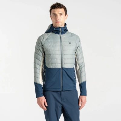 Image of Dare 2b Mens Descending Hybrid Jacket Green Moonlight Denim, Size: Xxxl