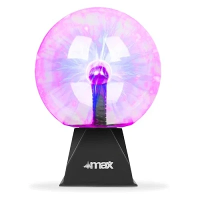 Image of Plasma Ball 20cm Touch Sensitive Glass Magic Light Glowing Table Lamp Sound Activated Electrostatic Globe