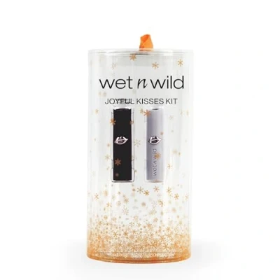Image of Wet n Wild Joyful Kisses Kit, Lipstick Gift Set featuring Matte and Shiny Lipstick, Nourishing Formula, Infused with Vitamin E Microspheres, Long Lasting Buildable