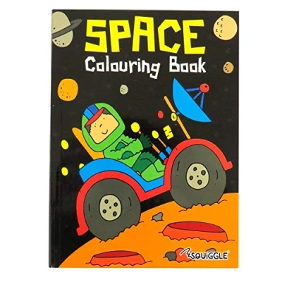 Image of Martello Squiggle A4 Childrens Kids Colouring Book &#039;SPACE&#039; 70 Designs to Colour
