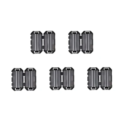 Image of HUAREW Noise Suppressor Cable Clamp Black Clip Type Ferrite Ring RFI EMI for 7mm (Pack of 5)