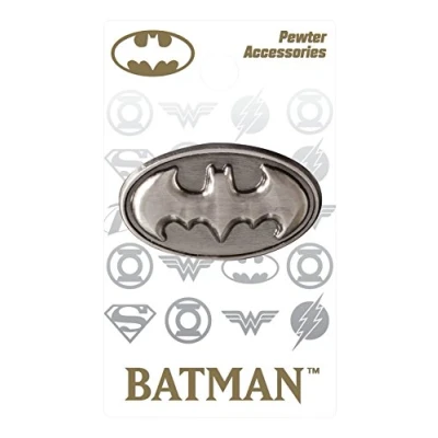 Image of DC Comics Batman Logo Deluxe Pewter Lapel Pin