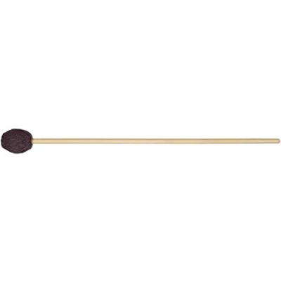 Image of Vic FIrth Signature Series Marimba Mallets M115 Robert Van Sice Yarn Medium Hard Charcoal Grey