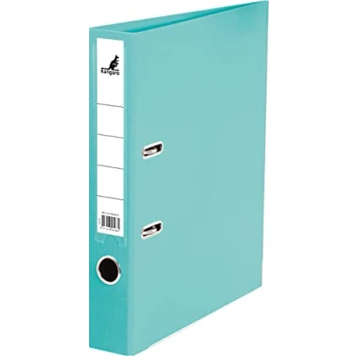 Image of Kangaro Polypropylene Plastic Folder 5 cm Spine Width DIN A4 Turquoise Colour (Ring Binder, Lever Arch Folder, Letter Folder)