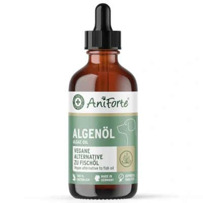 Image of AniForte Algae oil for dogs &amp; cats 50 ml Highly concentrated, vegan omega 3 to support joints, metabolism, skin coat