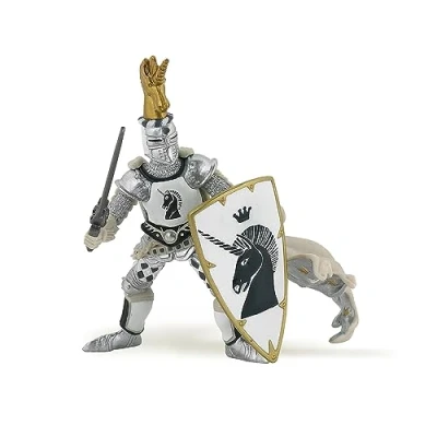 Image of Papo MEDIEVAL ERA 39915 Weapon master unicorn Figurine, multicolour