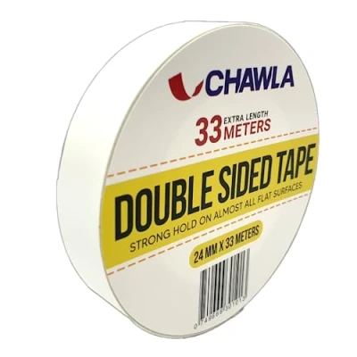 Image of Double Sided Adhesive Tape for Gifts, Photos, Documents, Wallpaper, Scrapbooking, Crafts, Ribbon, Cards, Boxes, DIY (24mm x 33 meters) â