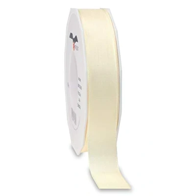 Image of Präsent Europa Taffeta Ribbon Cream 25 mm Width, 50 m Length