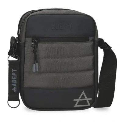 Image of Adept Dmas Shoulder Bag Two Compartments Grey 17x22x7cm Polyester, grey, One Size, Compartment