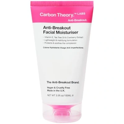 Image of Carbon Theory Facial Moisturiser for Acne Prone Skin Tea Tree Oil, Vitamin E, Shea Butter Oily Vegan &amp; Cruelty Free 100ml