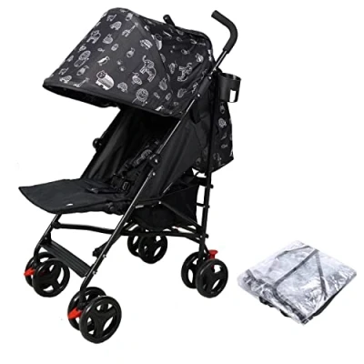 Image of Babyway Lightweight Stroller with Raincover &amp; Cup Holder in Animal Design by Jane Foster