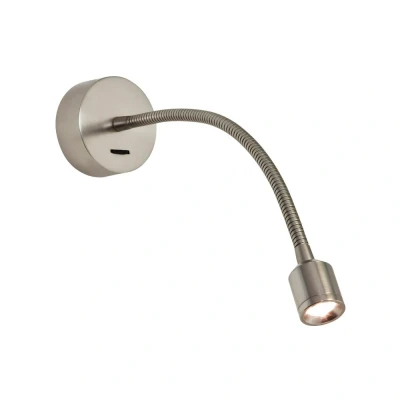 Image of Fosso LED 1 Light Indoor Wall Switched Matt Nickel