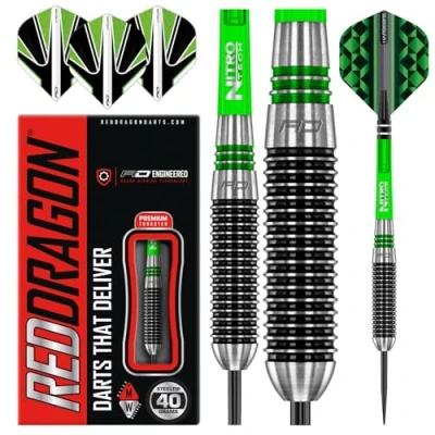 Image of RED DRAGON Titan 2 40g Tungsten Darts Set with Flights and Stems