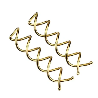 Image of 20pcs Spiral Bobby Hair Pins Twist Screw Clip Mini Spin for DIY Style (Gold)