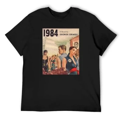 Image of 1984 George Orwell T Shirt Mens Balck Tees Unisex XXL