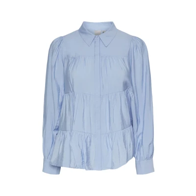 Image of YAS Women&#039;s Pala LS Shirt S. Noos Blouse, Kentucky Blue, M