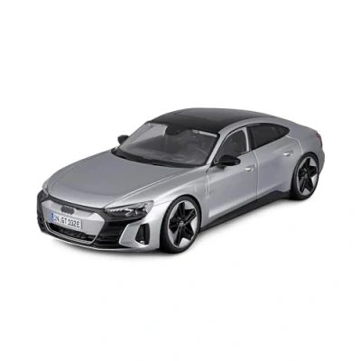 Image of Bburago 18 11050S Audi RS e tron GT 1:18 Scale Model car, Silver