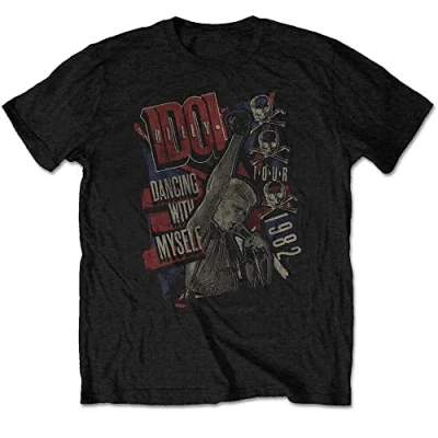Image of Billy Idol Dancing with Myself Men&#039;s T Shirt Mens Black L
