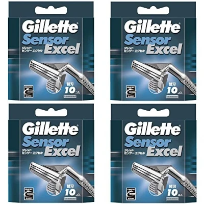 Image of [Set Product] Gillette Sensor Excel Spare Blade 10 Pieces x 4
