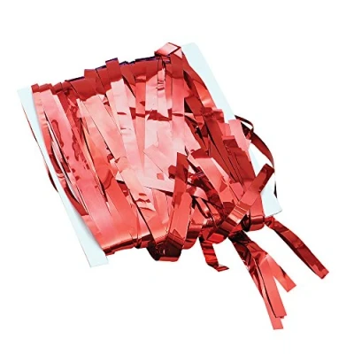 Image of Tinsel Slash Curtain (Red)