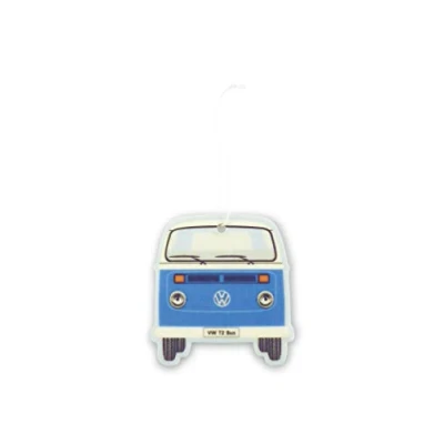 Image of BRISA VW Collection Volkswagen Air Freshener, Room Deodorizer for Cars T2 Bus Campervan Motif (Bus Front/Sport Fresh/Blue)