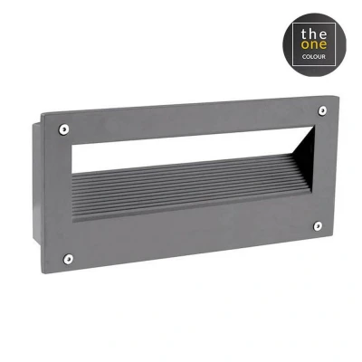 Image of Micenas Outdoor LED Recessed Wall Light Grey, Matt IP65 5.5W 3000K Dimmable
