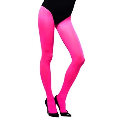 Image of Smiffys Opaque Tights, Pink , Fever Hosiery Fancy Dress, Dress Up Accessories