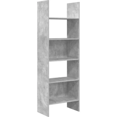 Image of vidaXL Book Cabinet Concrete Grey 60x35x180 cm Engineered Wood