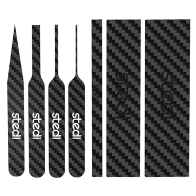 Image of stedi Carbon Fiber Sanding Sticks, Hobby Model Tools, 7 piece set, Professional Sticks for Sticky Sandpaper