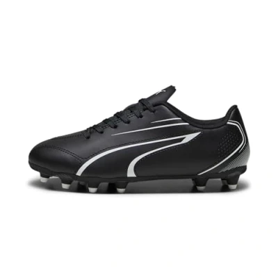 Image of PUMA Vitoria Fg/Ag Jr Fußballschuh für Kinder, Unisex, Schwarz Weiß, 34.5 EU