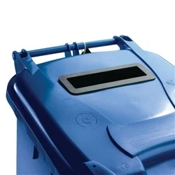 Image of Confidential Waste Wheelie Bin 240 Litre Blue