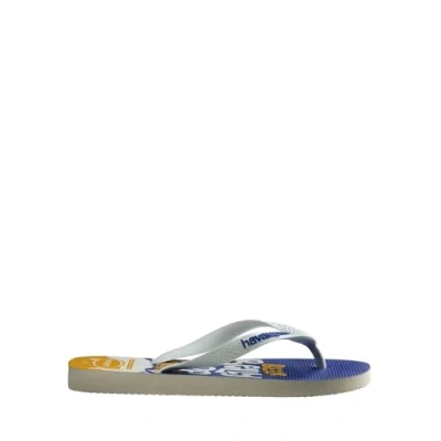 Image of Havaianas Unisex Simpsons, White/White/Blue Star/Blue Star, 3/4