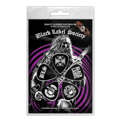 Image of Black Label Society Guitar Picks Zakk Wylde Official 5 pack Plectrum One Size
