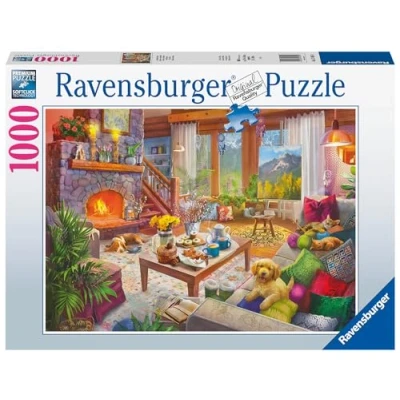 Image of Ravensburger Cosy Cabin 1000 Piece Jigsaw Puzzles for Adults and Kids Age 12 Years Up