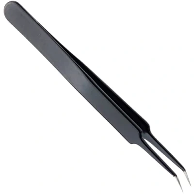Image of Bernstein 5 052 13 SMD Forceps 110 mm Angled Super Point with ESD Coating