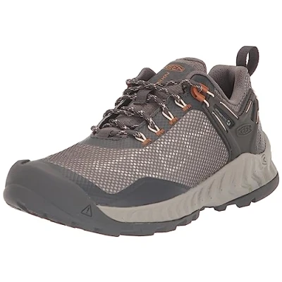 Image of KEEN Women&#039;s Nxis Evo Waterproof Hiking Shoe, Steel Grey Maple, 3.5 UK