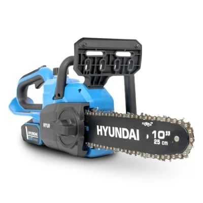 Image of Hyundai 10&#039;&#039; 25cm Cordless Chainsaw 20V Li Ion 4Ah Battery and Charger