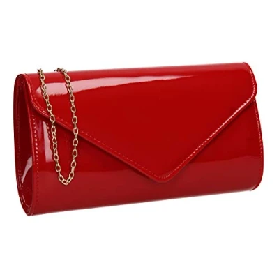 Image of SwankySwans Women&#039;s Alisa Clutch Bag, Red