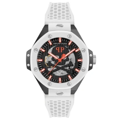 Image of Philipp Plein $keleton Royal Mens White Watch PWPFA0724 Silicone One Size